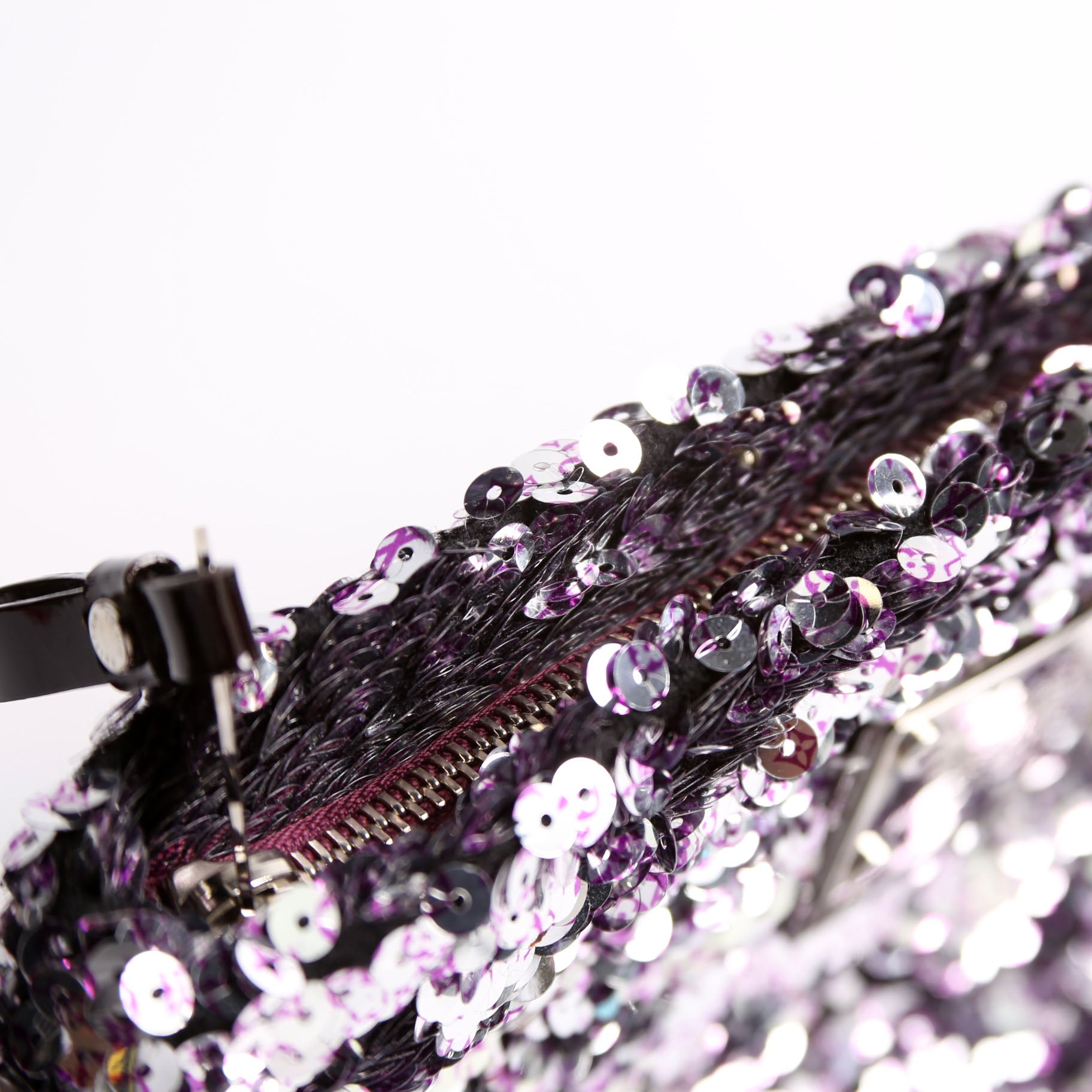 Pochette Rococo Sequins Purple