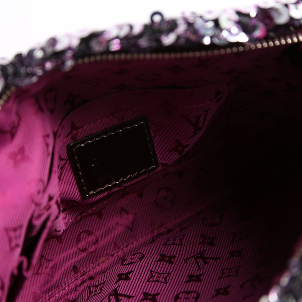 Pochette Rococo Sequins Purple