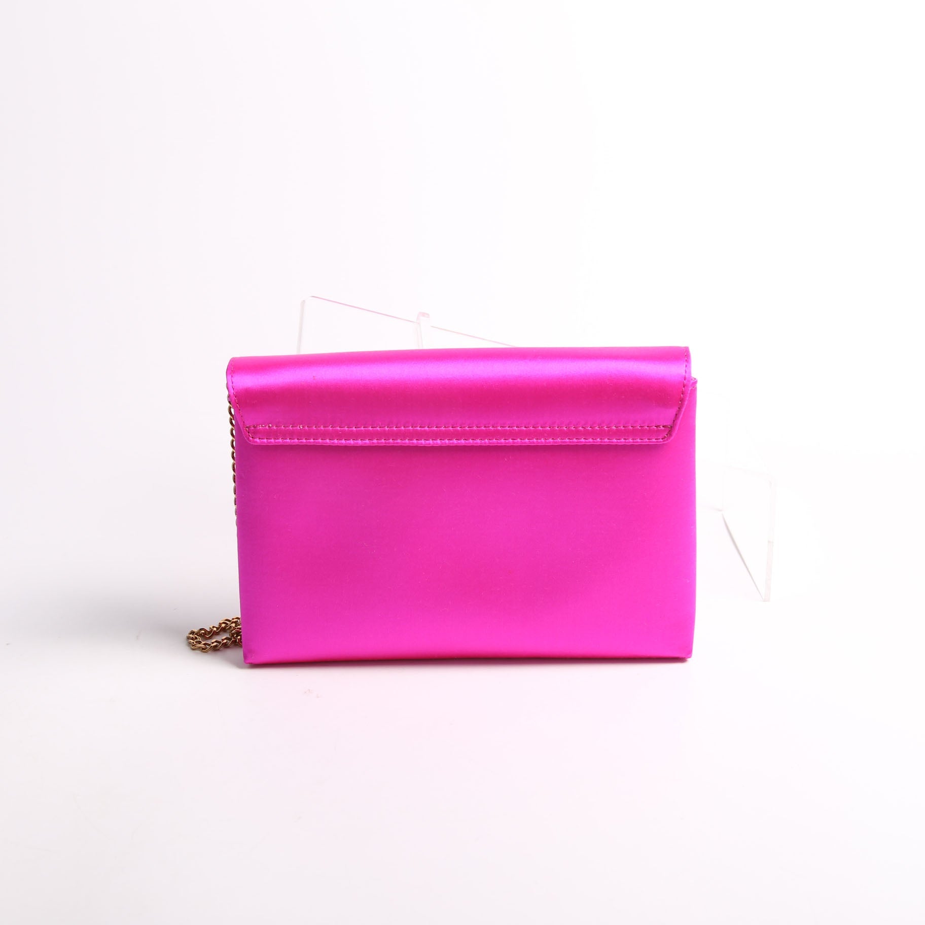 La Medusa Pouch On Chain Satin Pink