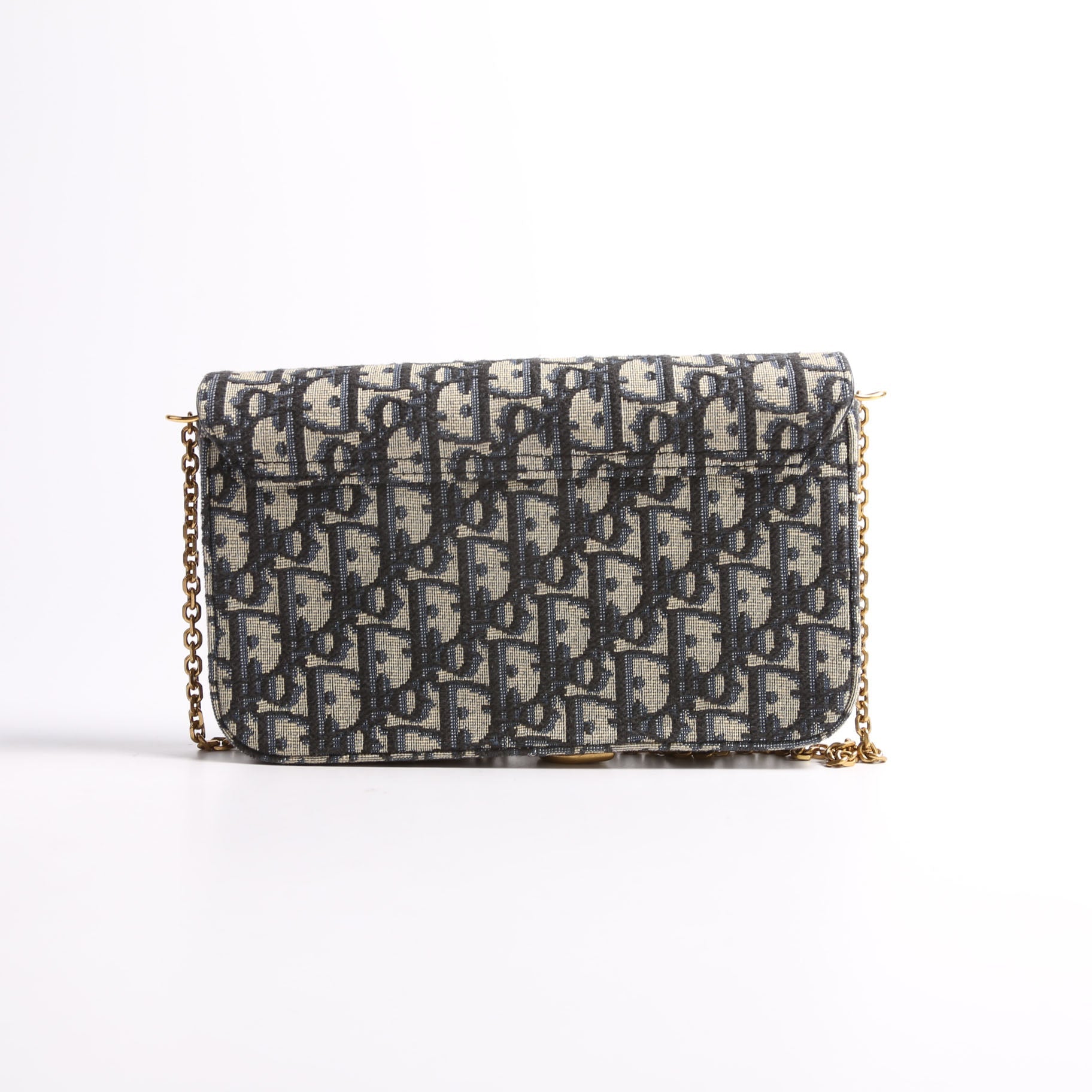 Oblique Chain Saddle Pouch