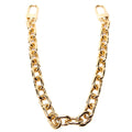 Loop Hobo Metal Chain Strap Gold