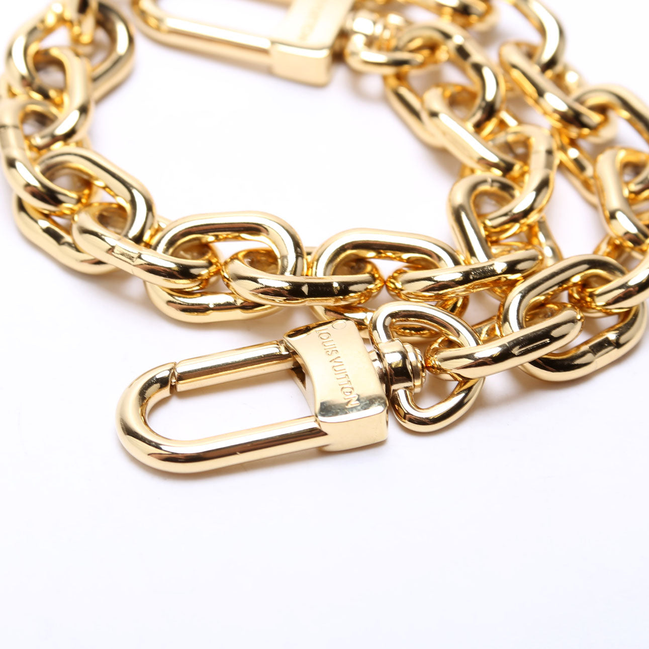 Loop Hobo Metal Chain Strap Gold