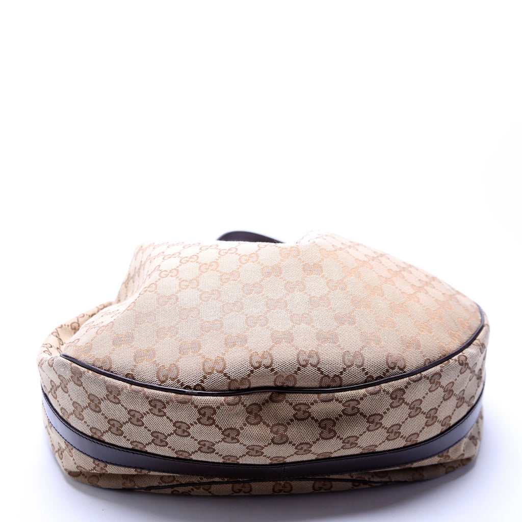 232945 GG Canvas Twins Hobo Large Beige/Brown