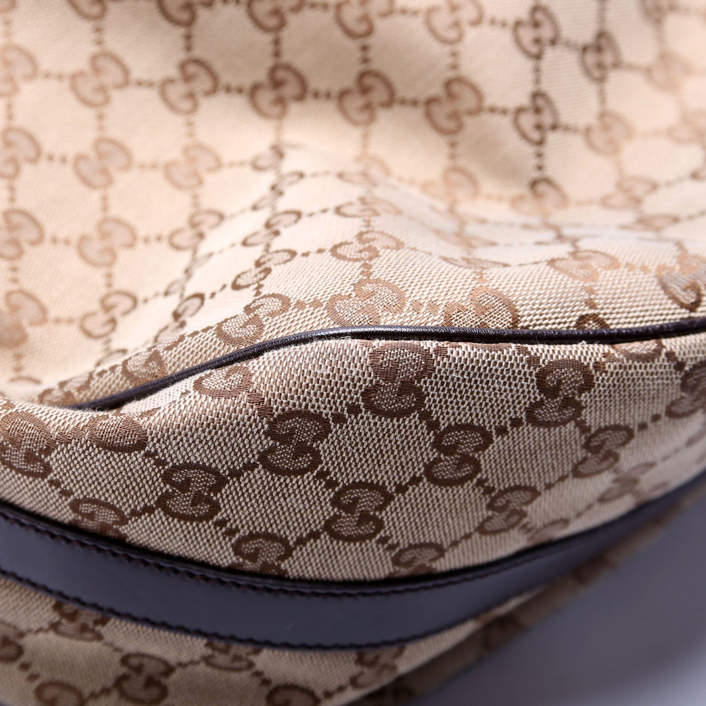 232945 GG Canvas Twins Hobo Large Beige/Brown