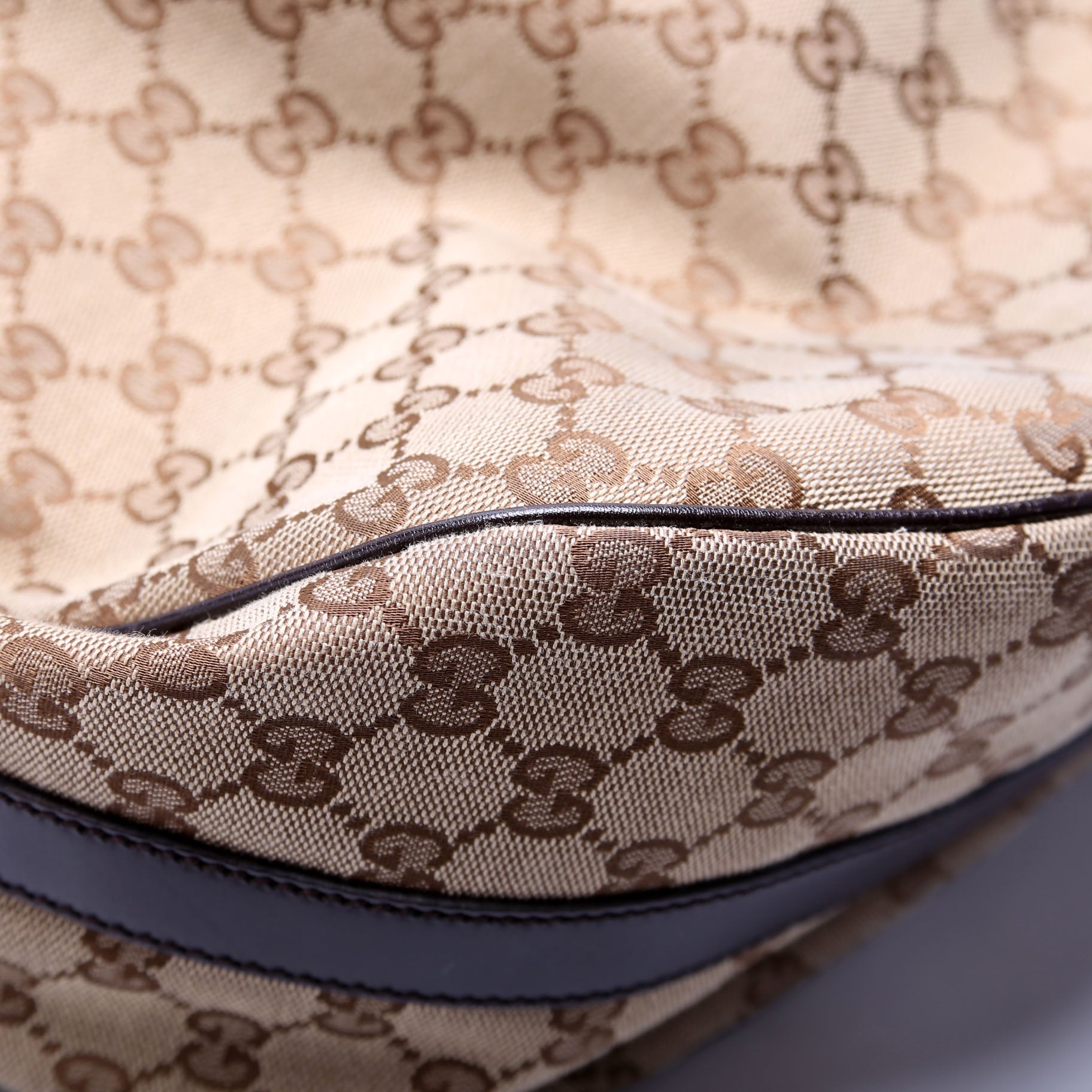 232945 GG Canvas Twins Hobo Large Beige/Brown