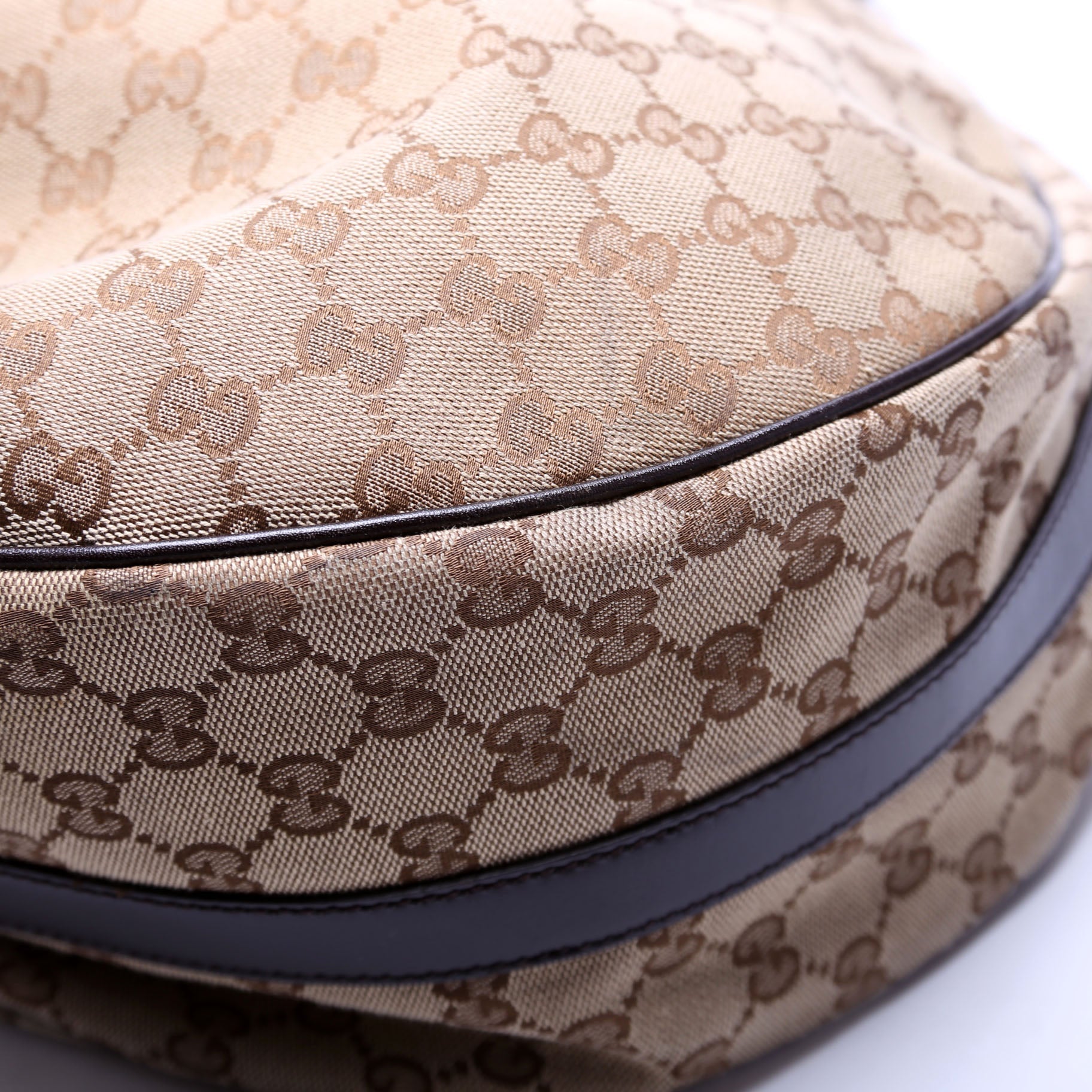 232945 GG Canvas Twins Hobo Large Beige/Brown