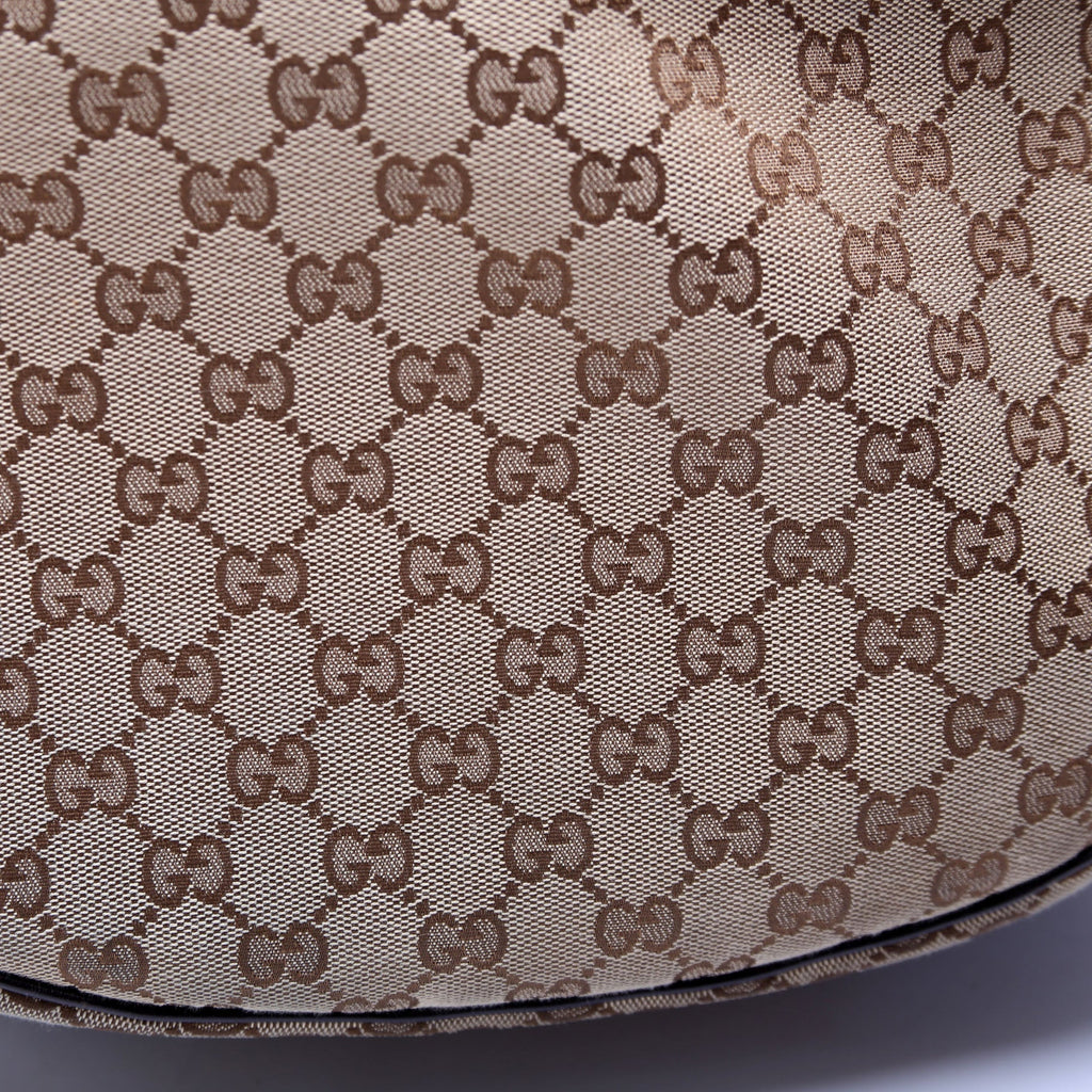232945 GG Canvas Twins Hobo Large Beige/Brown