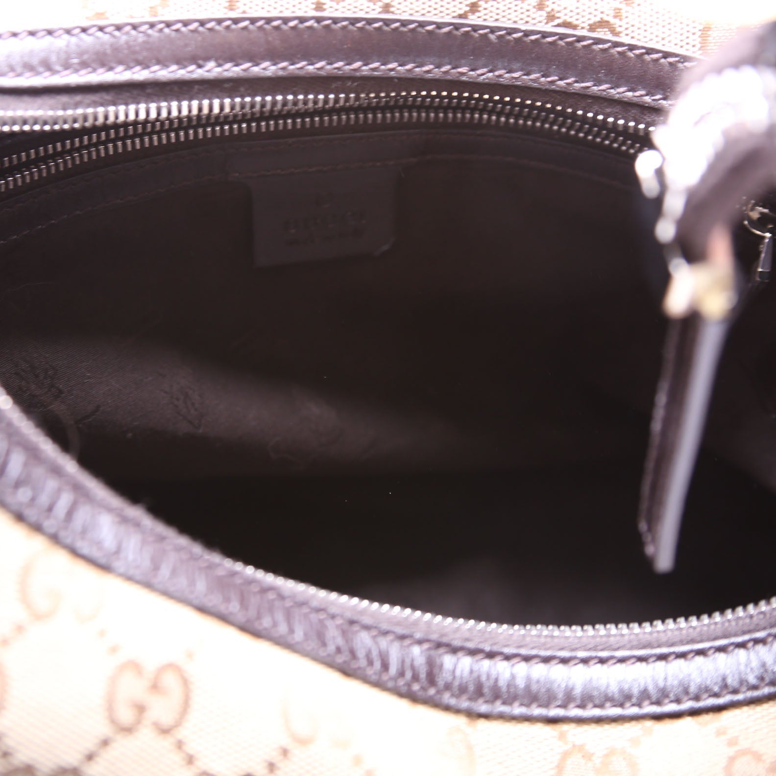 232945 GG Canvas Twins Hobo Large Beige/Brown