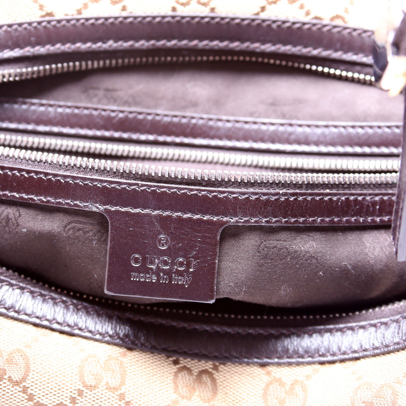 232945 GG Canvas Twins Hobo Large Beige/Brown