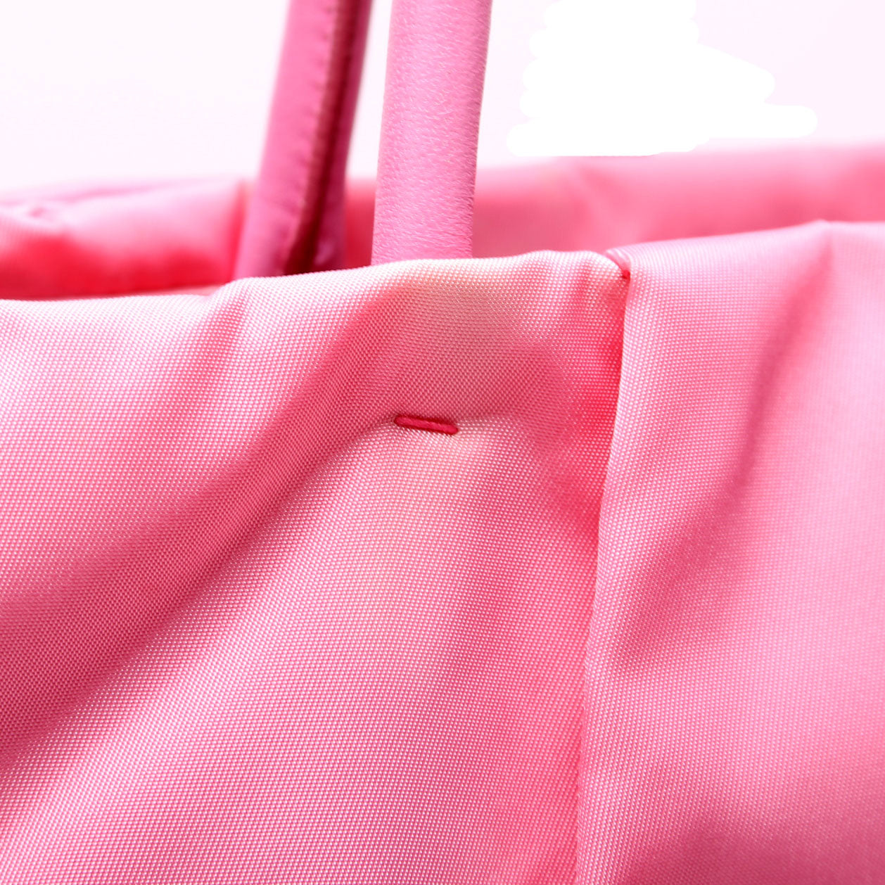 Tessuto Nylon Bow Tote Pink/Gold