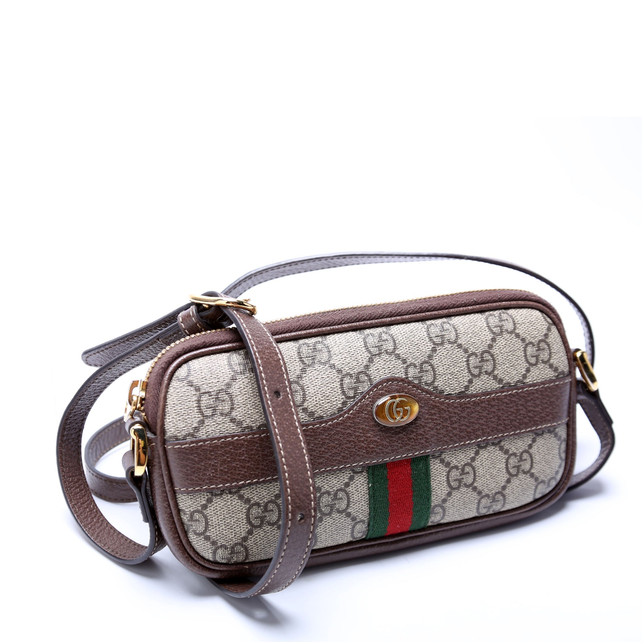 598664 GG Supreme Ophidia Mini Bag Brown