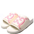 GG Logo Slides Size 39 White and Pink