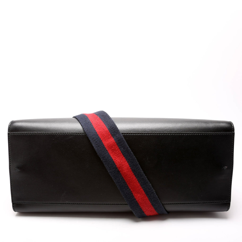453764 Nymphaea Medium Bamboo Top Handle Black