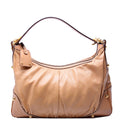 211966 Calfskin Jockey Hobo Large Tan