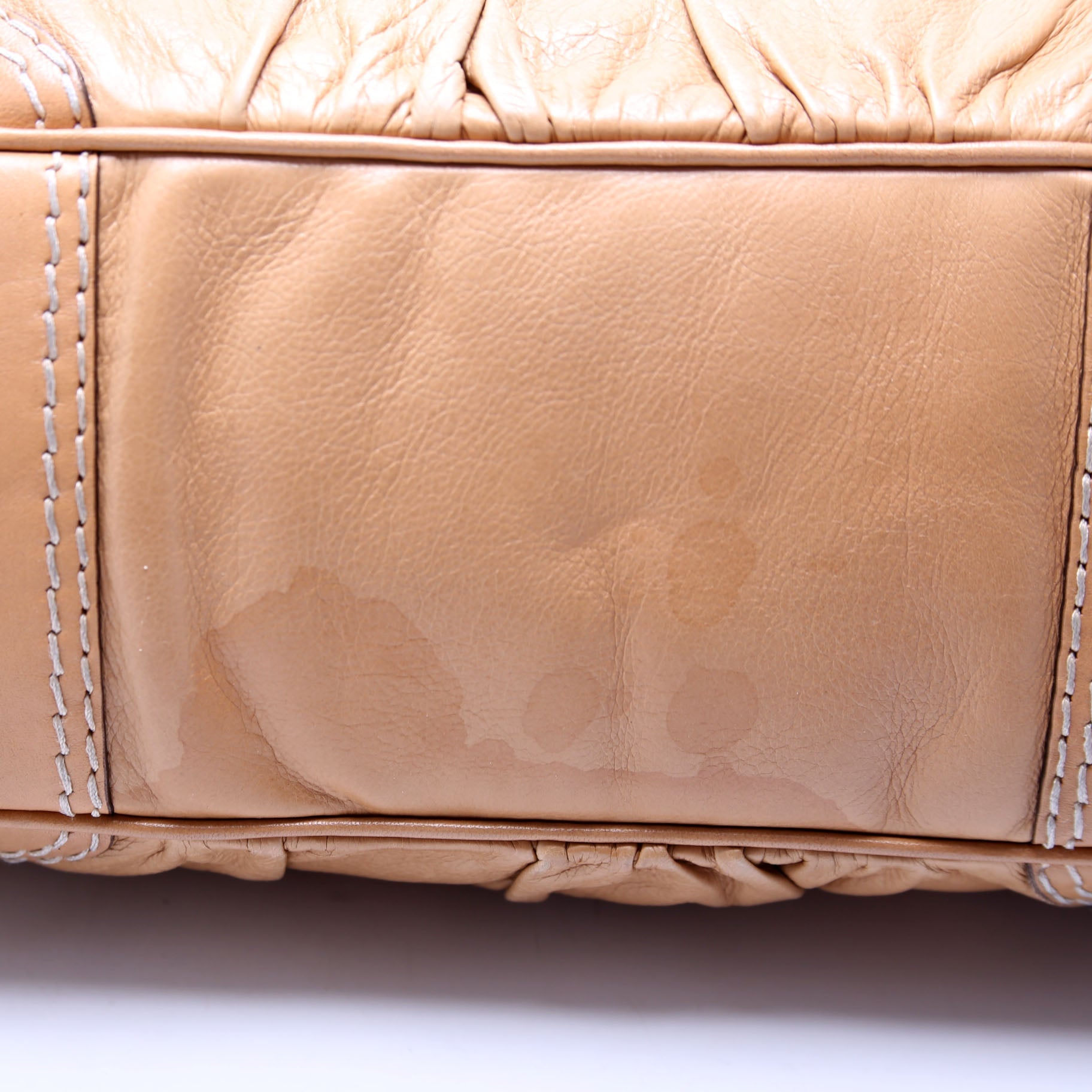 211966 Calfskin Jockey Hobo Large Tan