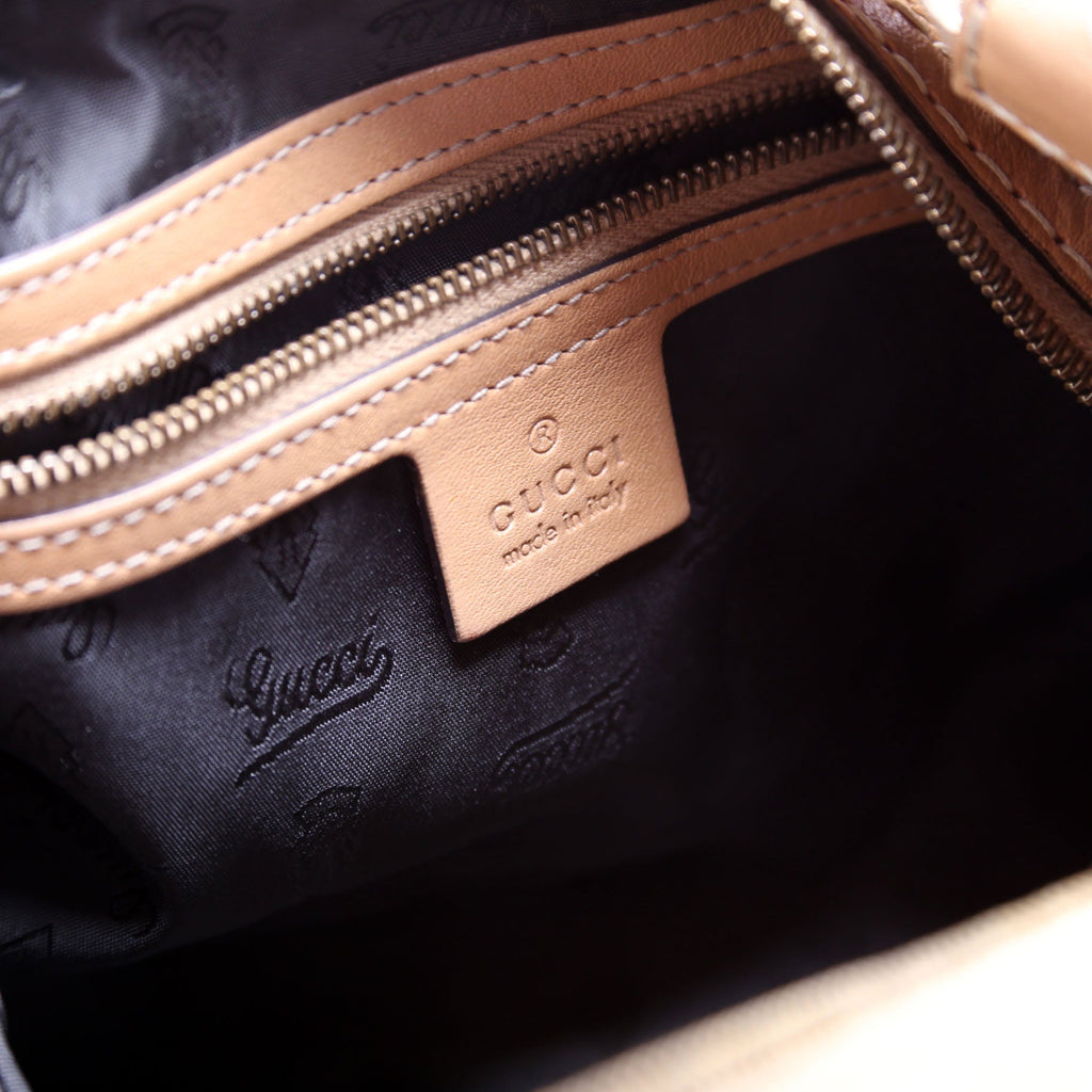 211966 Calfskin Jockey Hobo Large Tan