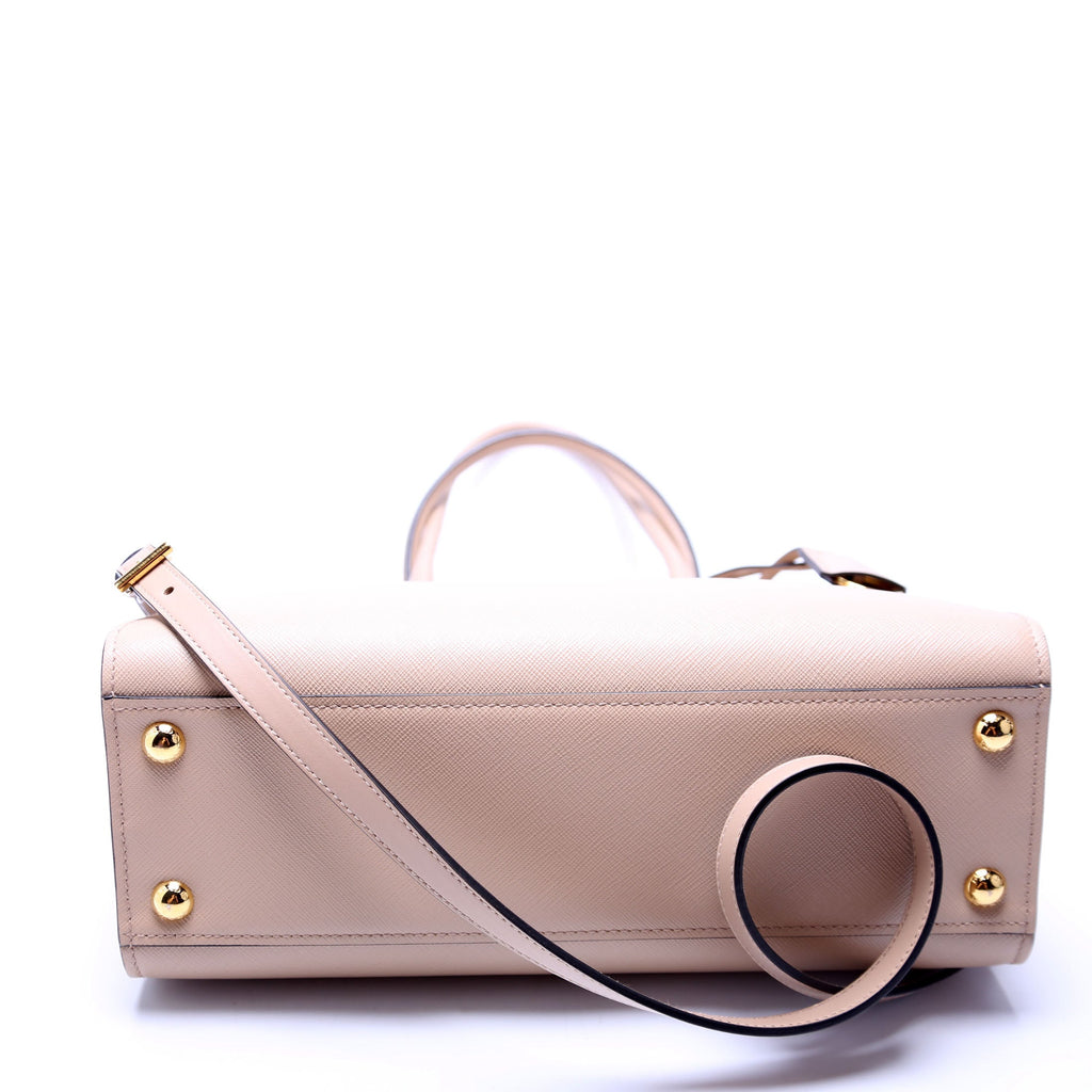 Convertible Open Tote Saffiano Tan