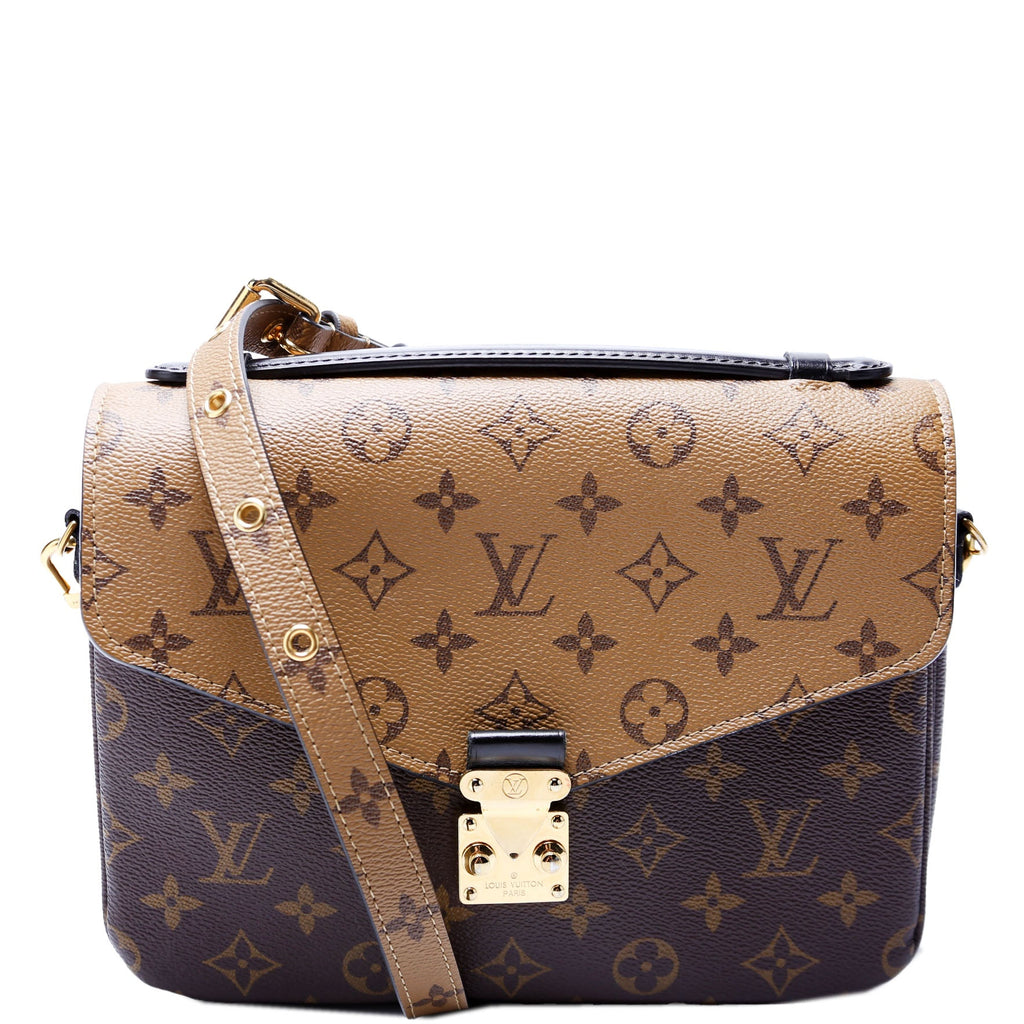 Pochette Metis Reverse Monogram Brown/Black/Gold