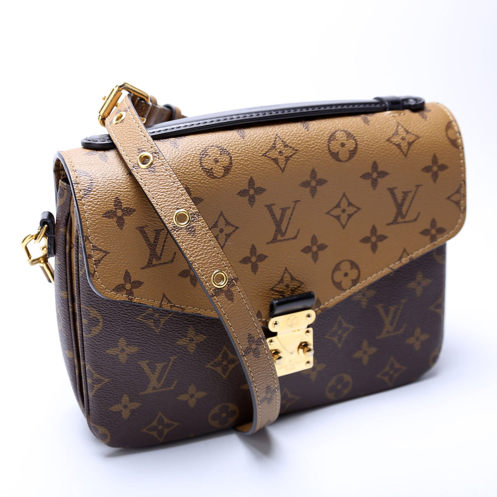 Pochette Metis Reverse Monogram Brown/Black/Gold