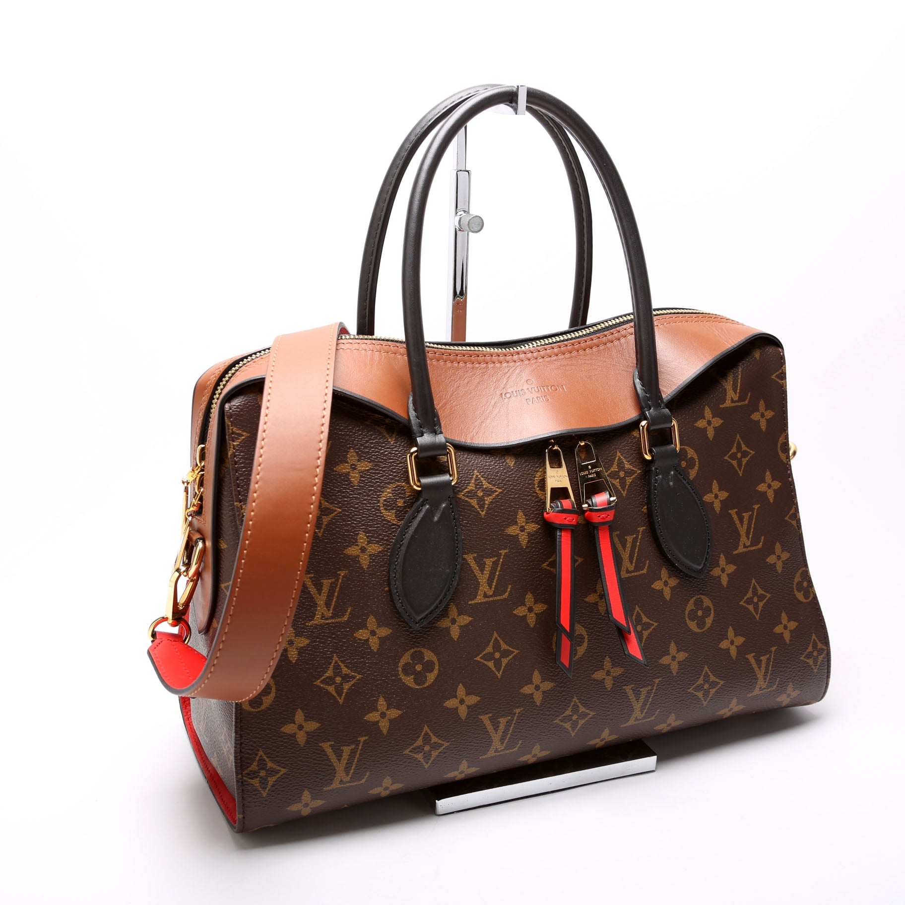 Tuileries Monogram/Leather Red