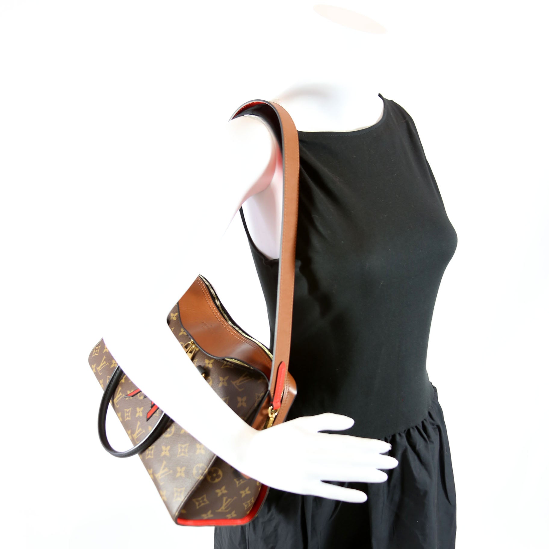 Tuileries Monogram/Leather Red