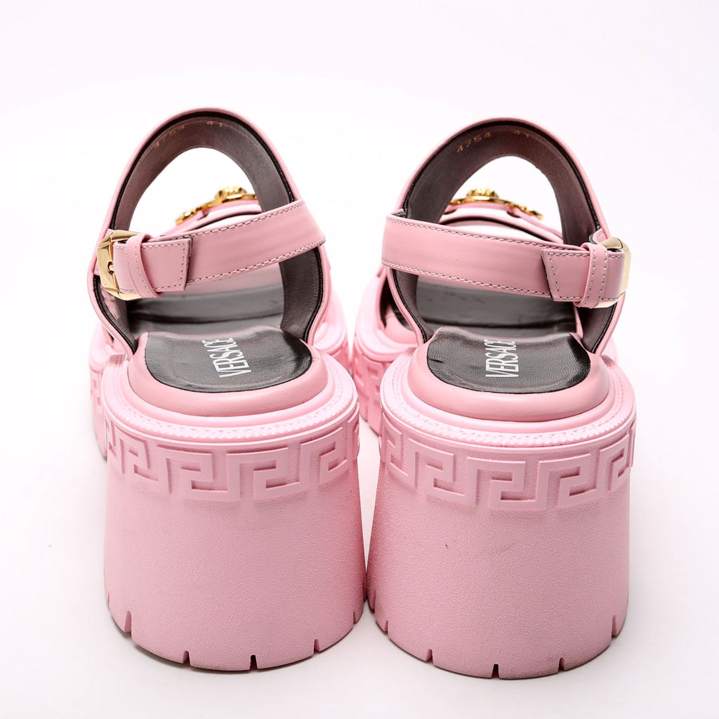 Medusa Biggie Slingback Platform sandals Size 41 Pink/Gold