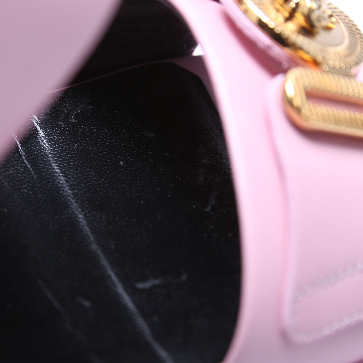 Medusa Biggie Slingback Platform sandals Size 41 Pink/Gold