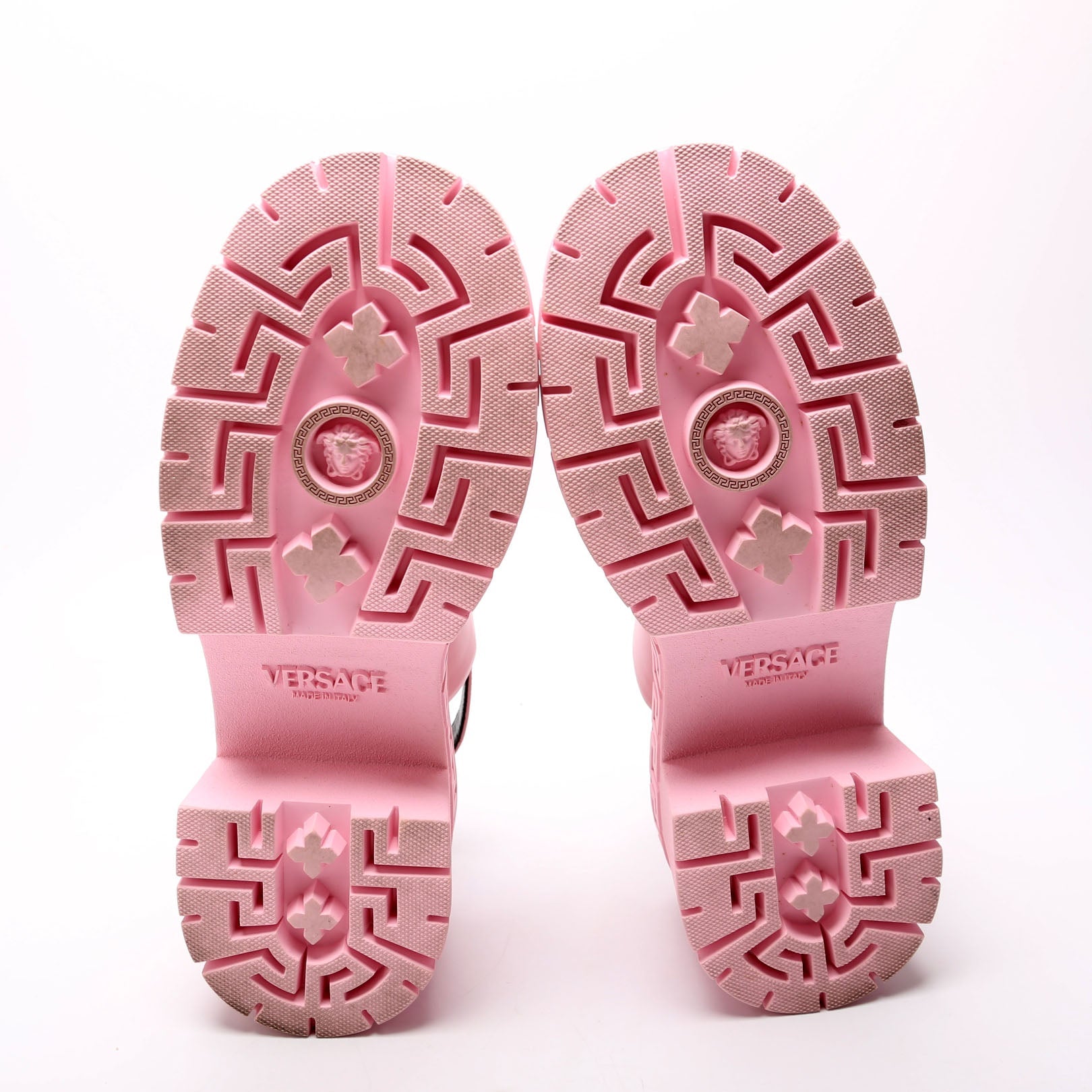 Medusa Biggie Slingback Platform sandals Size 41 Pink/Gold