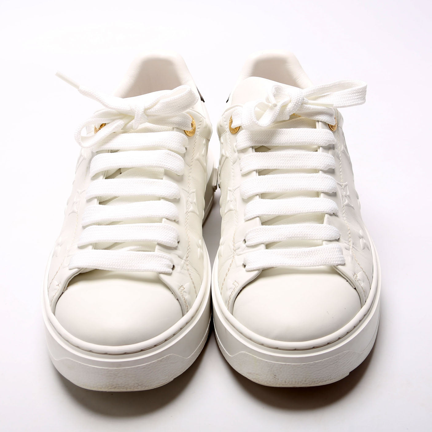 Timeout Sneakers Size 35.5 White/Brown