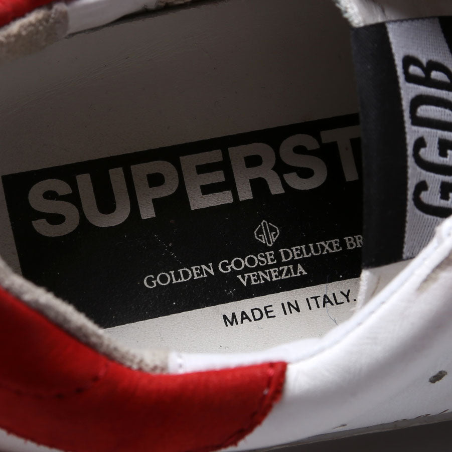 Superstar Sneakers Size 36 White/Red