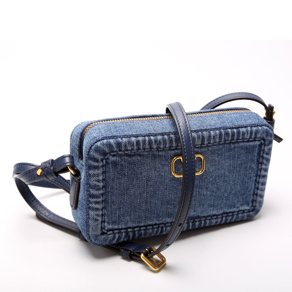 Alltime Mini Denim Crossbody Denim/Gold