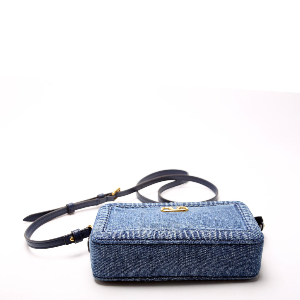 Alltime Mini Denim Crossbody Denim/Gold