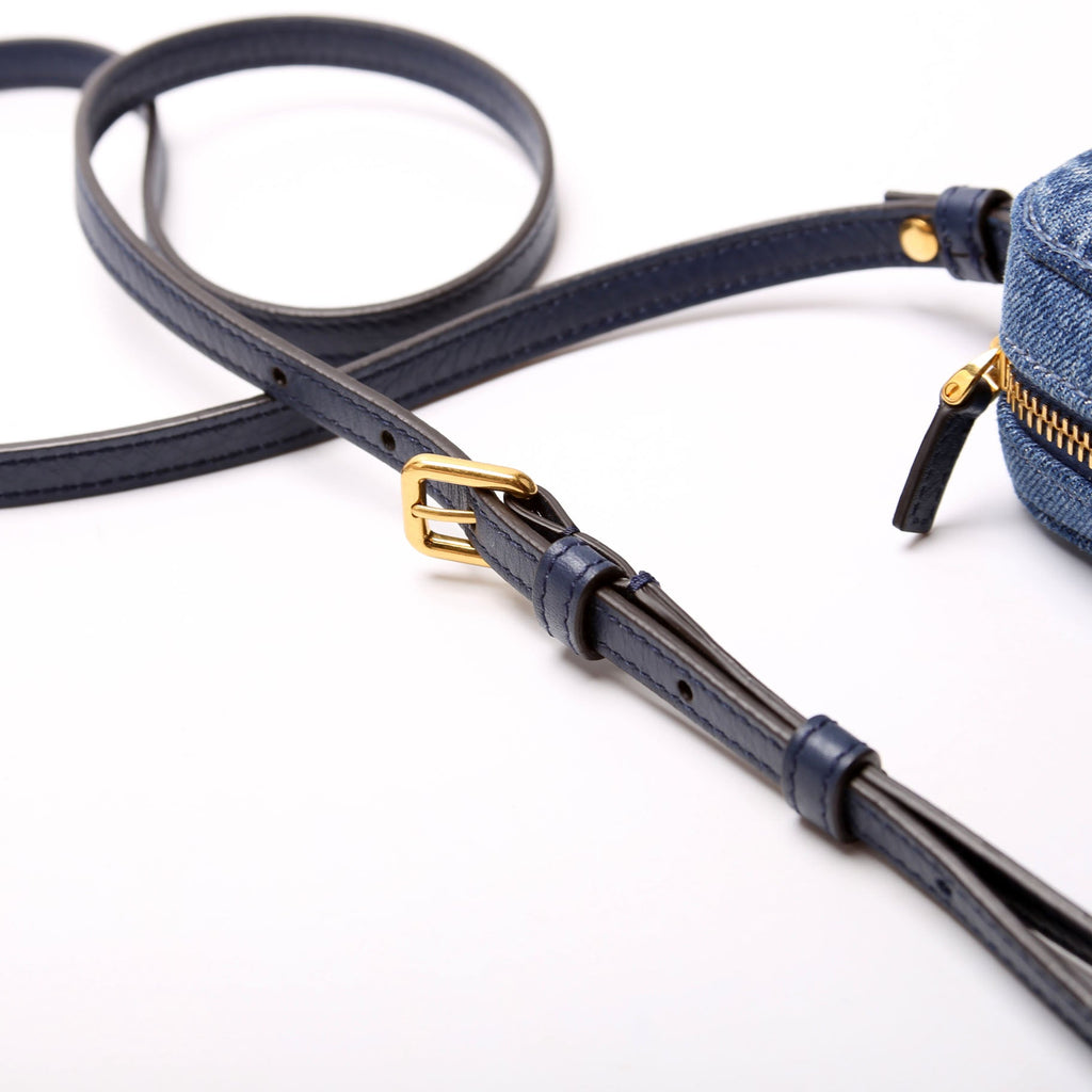 Alltime Mini Denim Crossbody Denim/Gold