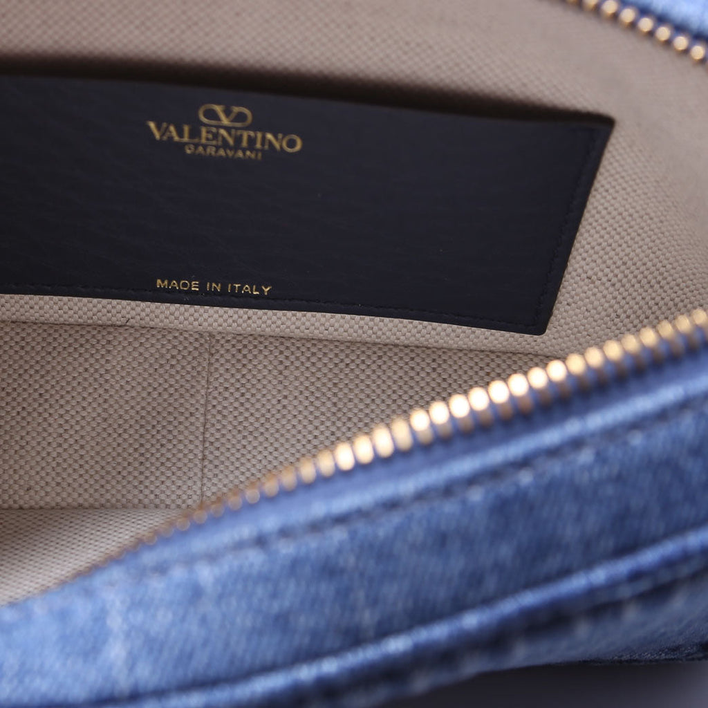 Alltime Mini Denim Crossbody Denim/Gold