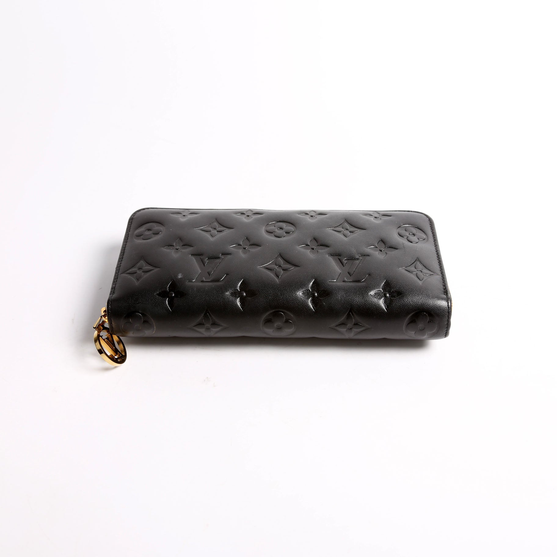 Coussin Zippy Wallet Lambskin Black