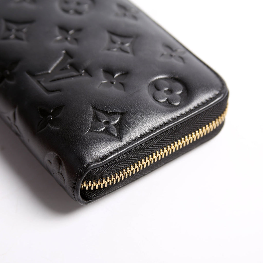 Coussin Zippy Wallet Lambskin Black