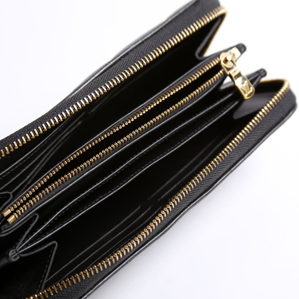 Coussin Zippy Wallet Lambskin Black