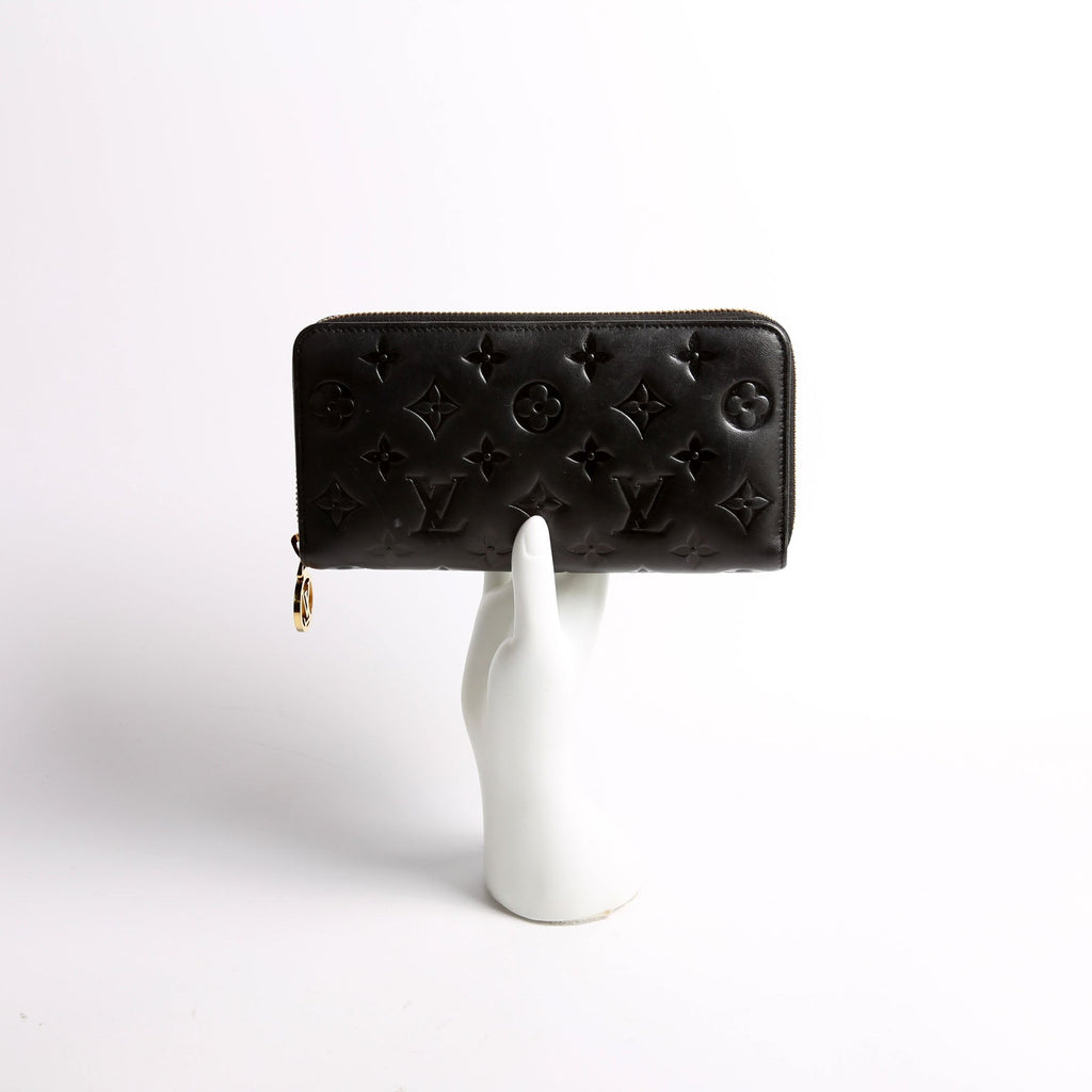 Coussin Zippy Wallet Lambskin Black