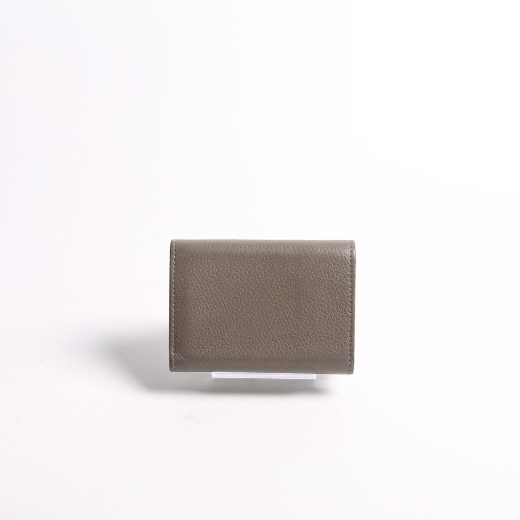 SAINT LAURENT Trifold Compact Wallet 459784 Taupe