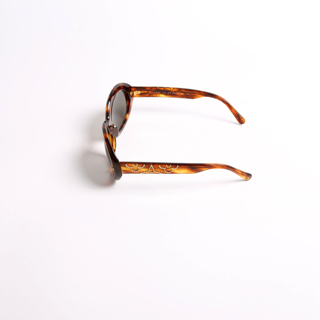 Z1050U La Piscine Studded Sunglasses Brown