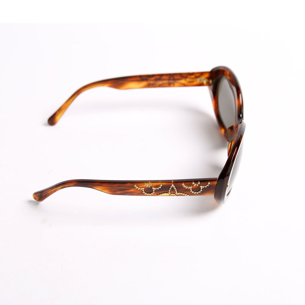 Z1050U La Piscine Studded Sunglasses Brown