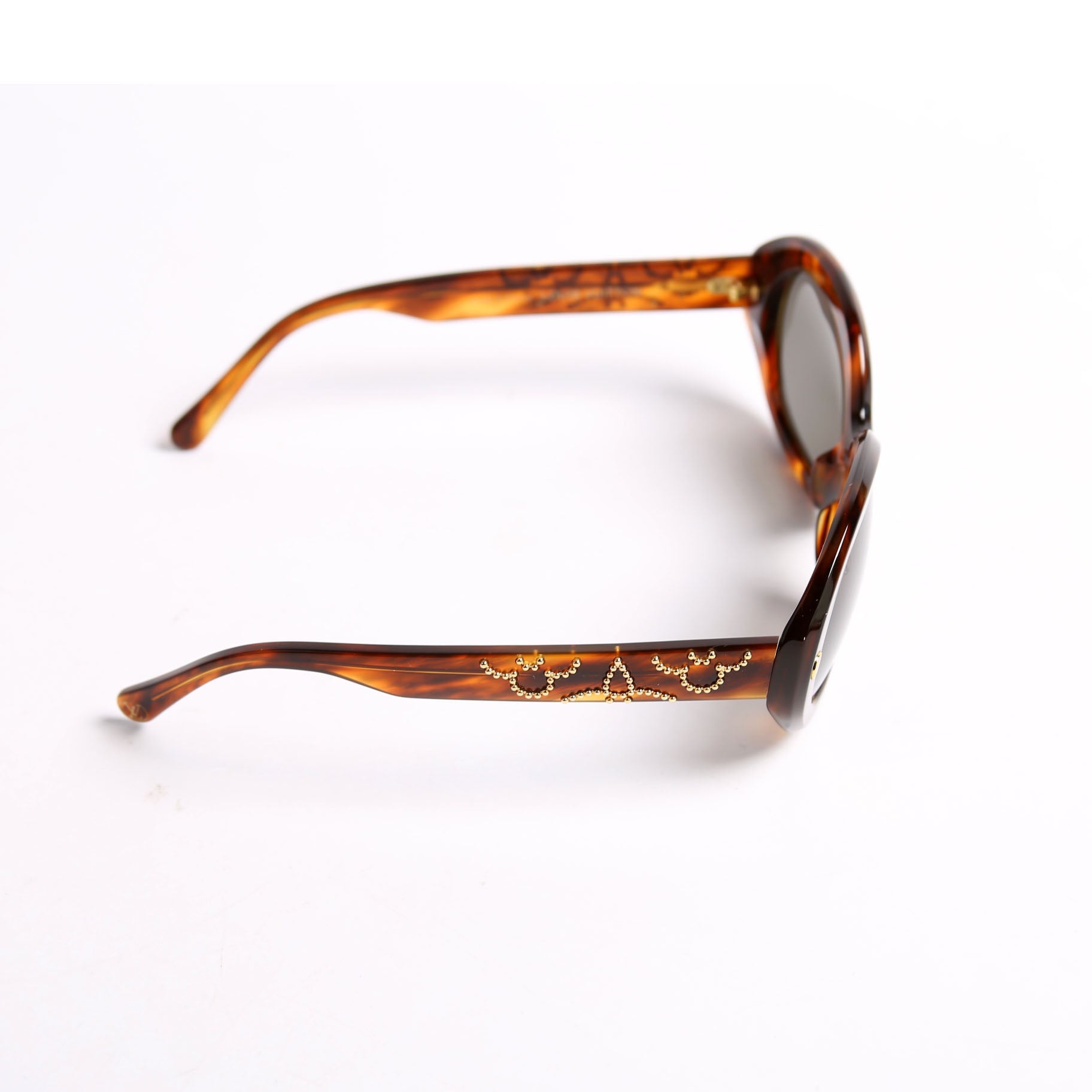 Z1050U La Piscine Studded Sunglasses Brown