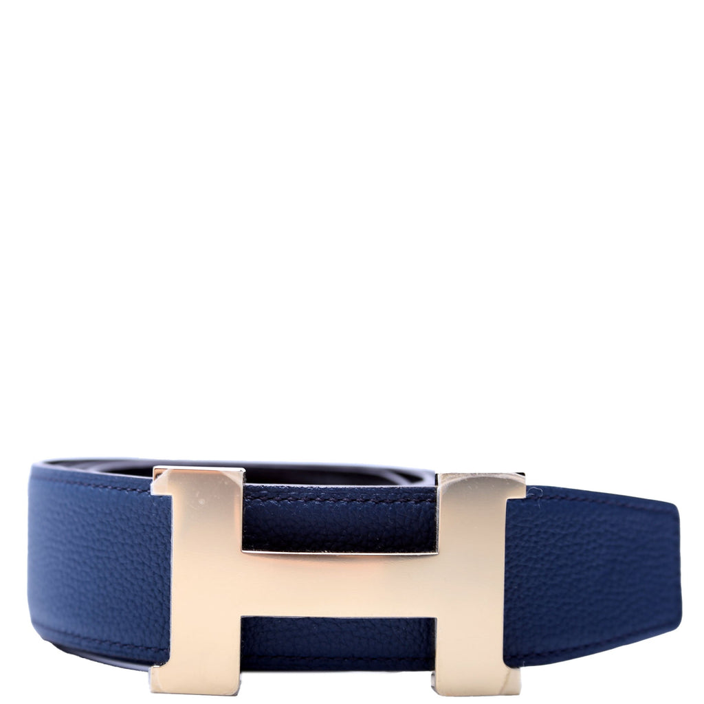 Constance H 40MM Reversible Leather Belt Size 100 Navy/Black