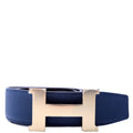 Constance H 40MM Reversible Leather Belt Size 100 Navy/Black