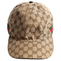 200035 GG Canvas Web Cap Hat Size XL Tan