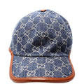 656906 GG Denim Cap Hat Size Large