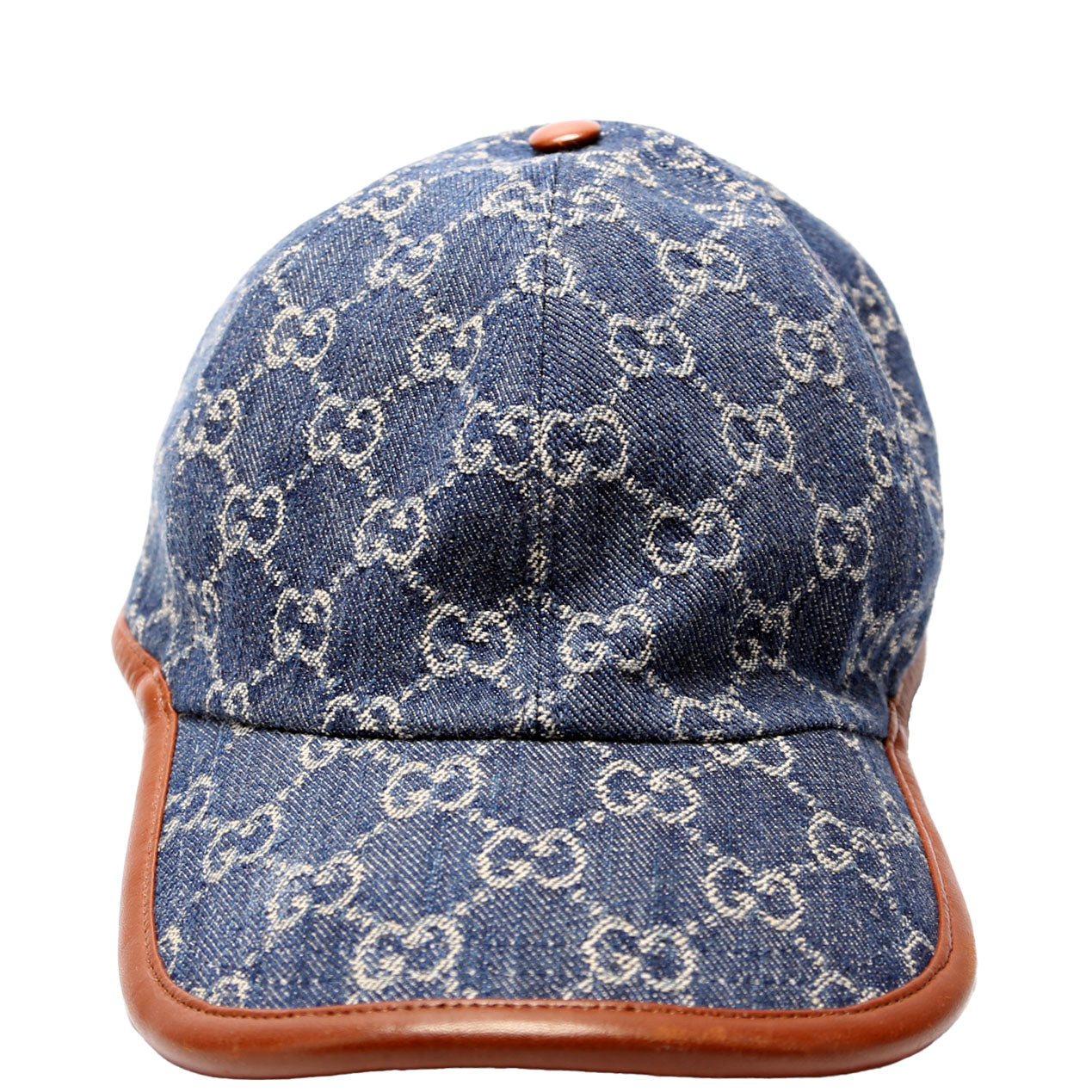656906 GG Denim Cap Hat Size Large