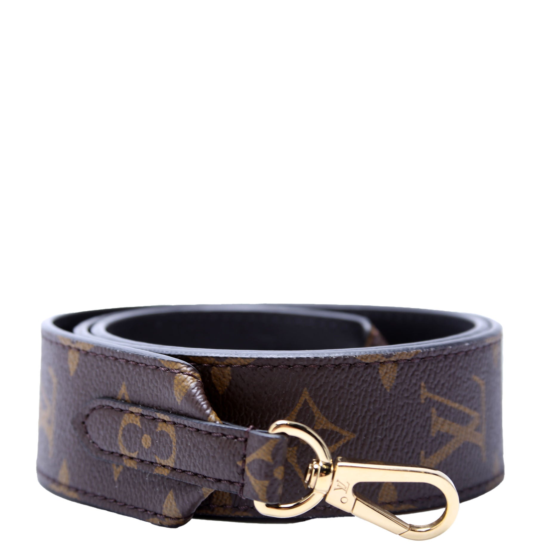 Bandouliere Monogram/Leather Strap Black