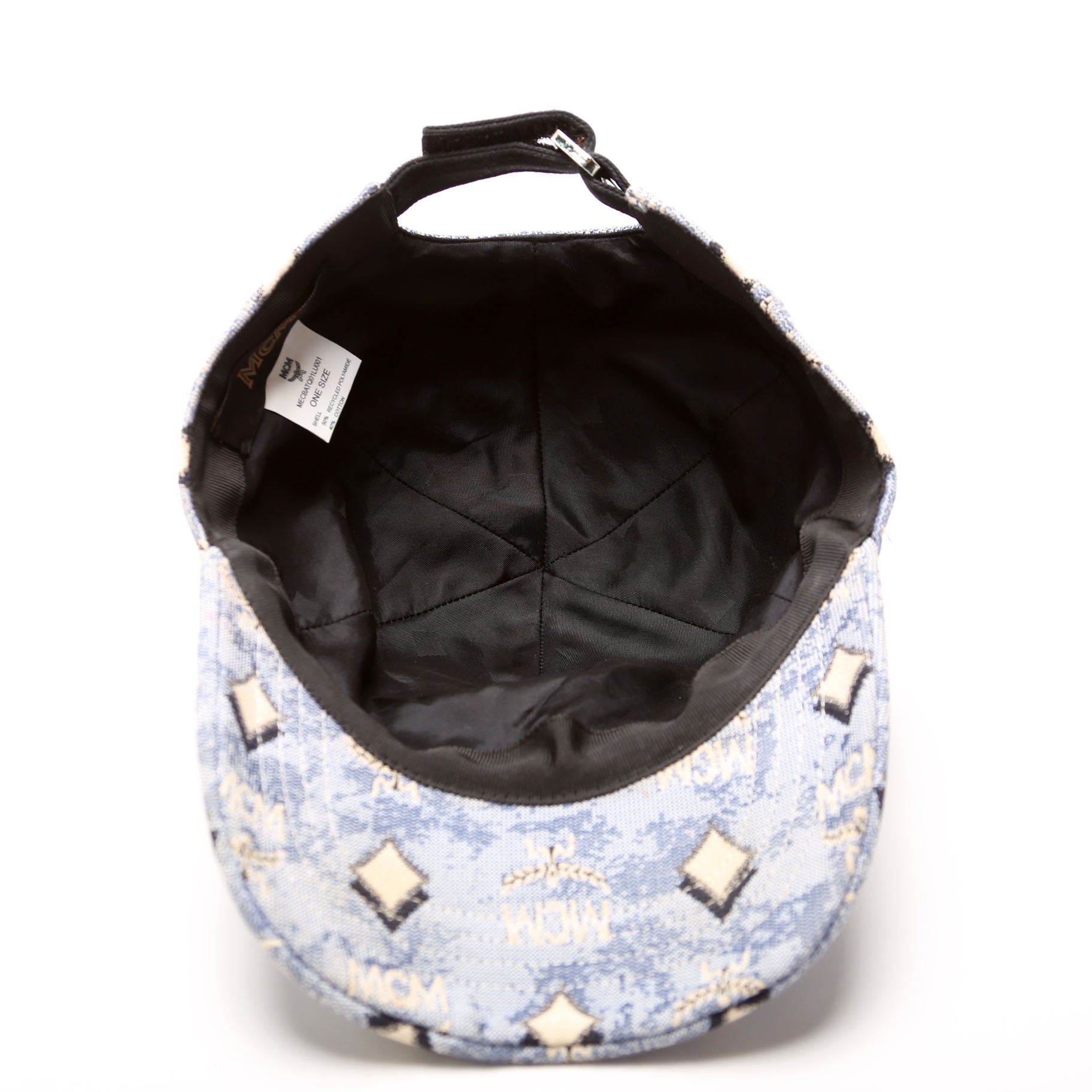 Vintage Jacquard One Size Hat Blue/Beige