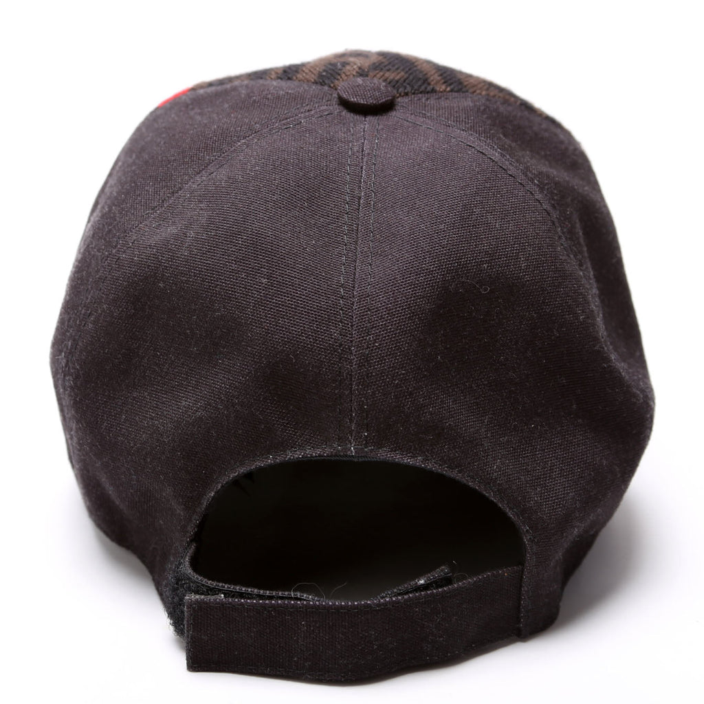 FXQ768 Wool FF Zucca Cap Hat Size 58 Black/Brown
